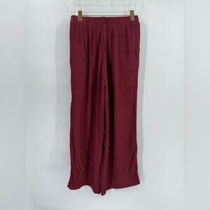 ICHI maroon wide leg pants‎ size small
